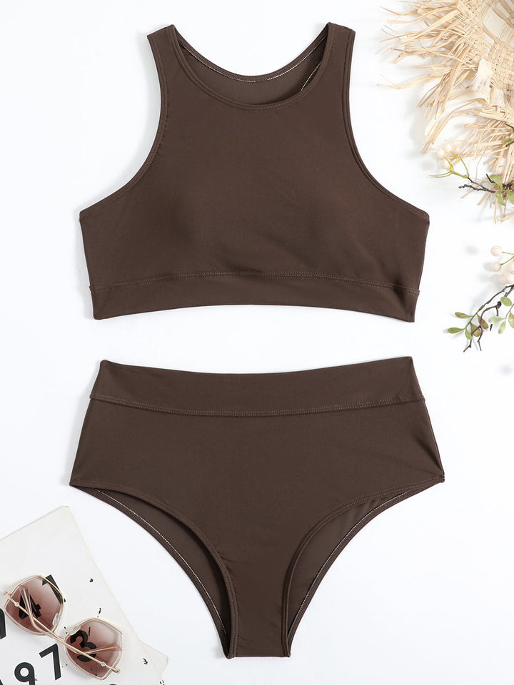 Bikini Sport Taille Haute Femme