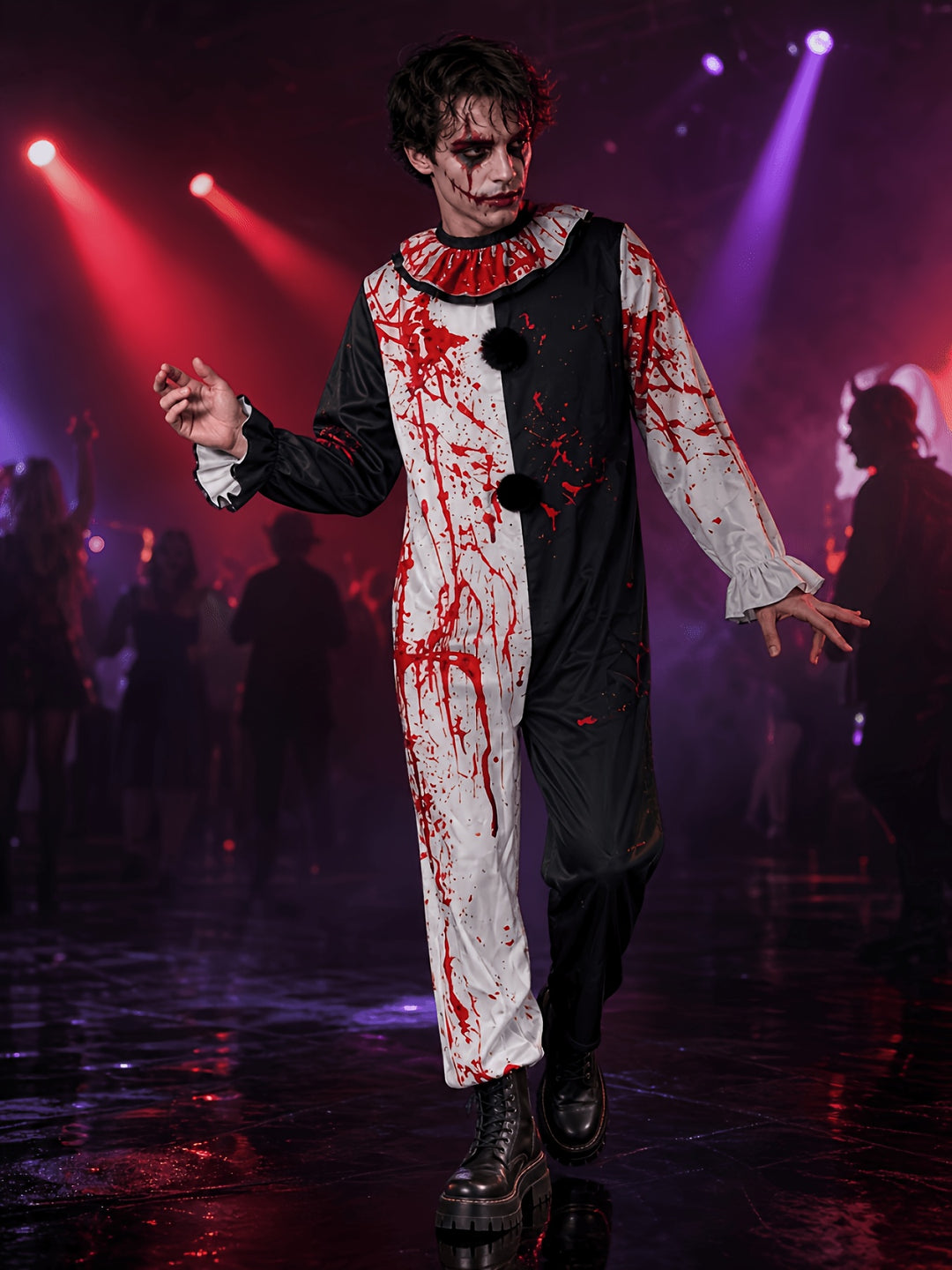 Costume De Clown Sanglant Halloween Homme