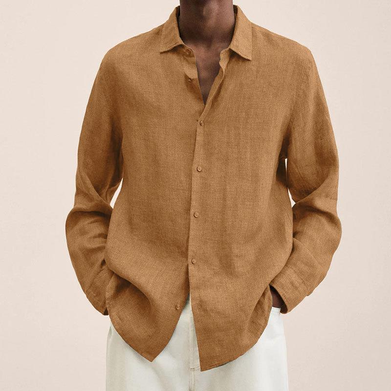 Chemise à Manches Longues et Col Classique Homme