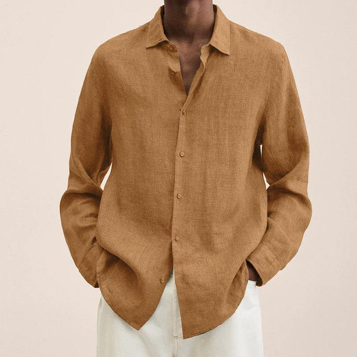 Chemise à Manches Longues et Col Classique Homme