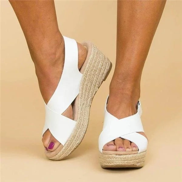 Sandales Compensées Confort Femme