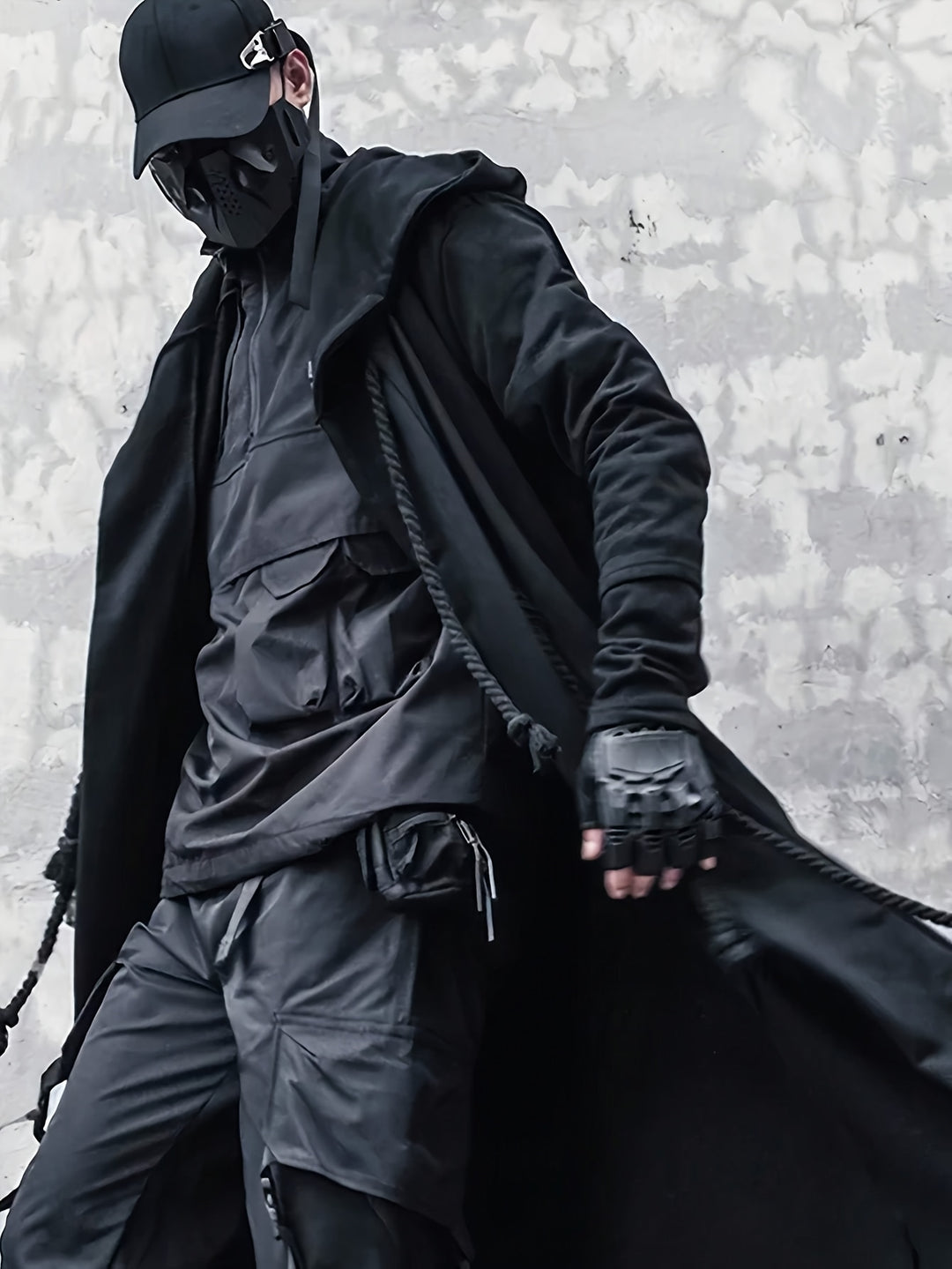 Gilet Long à Capuche Halloween Streetwear Homme