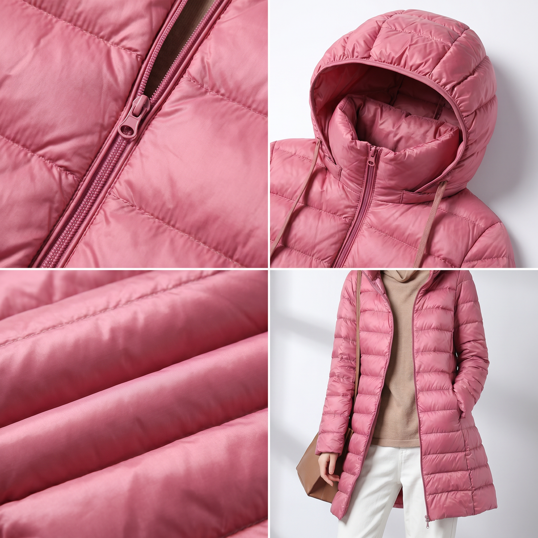 Doudoune Longue à Capuche Femme