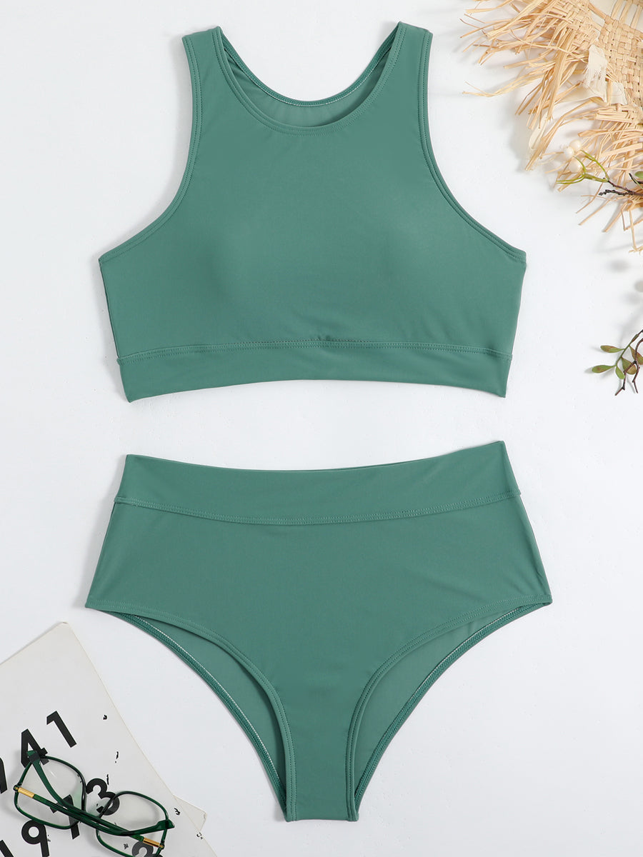 Bikini Sport Taille Haute Femme