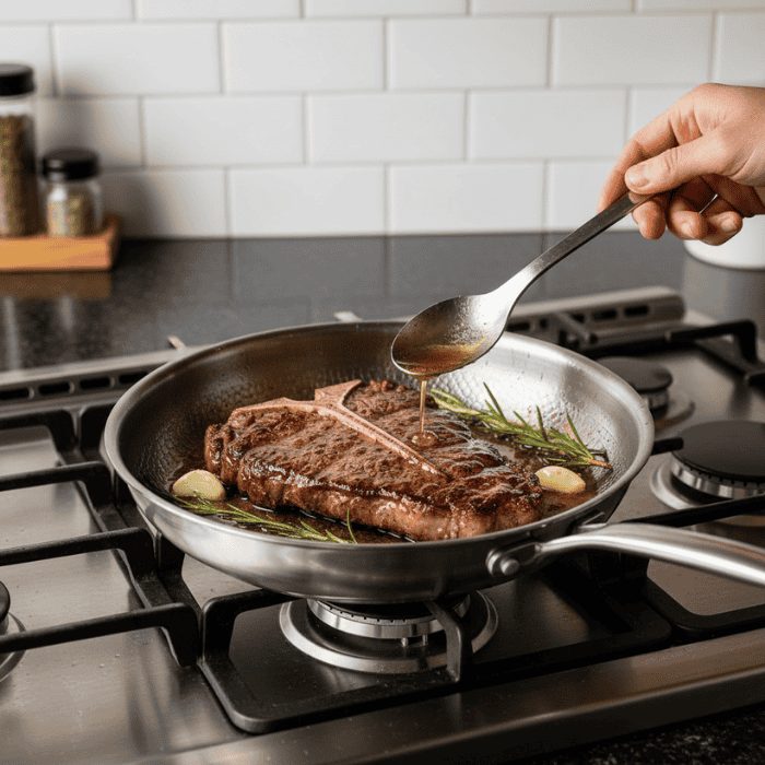 Poêle de Cuisson Inox