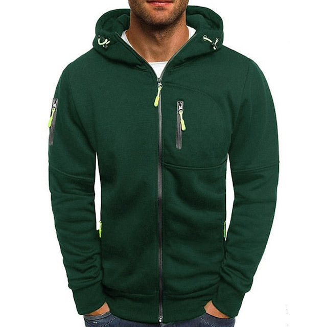 Sweat Zippé à Capuche Homme