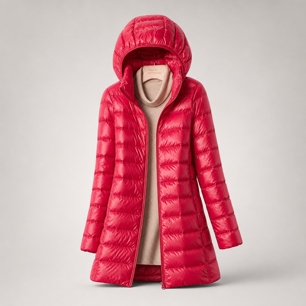 Doudoune Longue à Capuche Femme