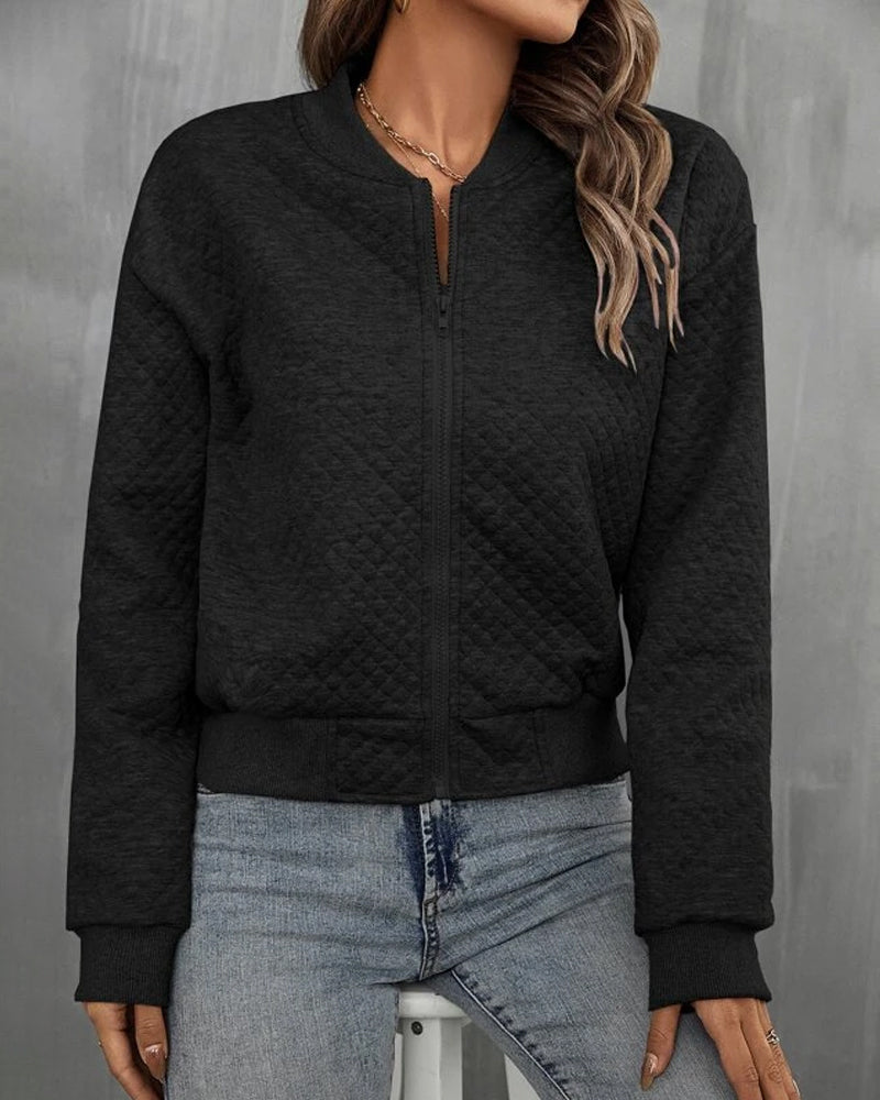 Bomber Matelassé Zippé Femme