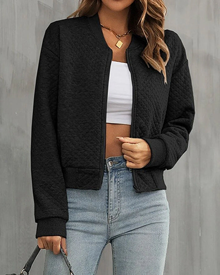 Bomber Matelassé Zippé Femme