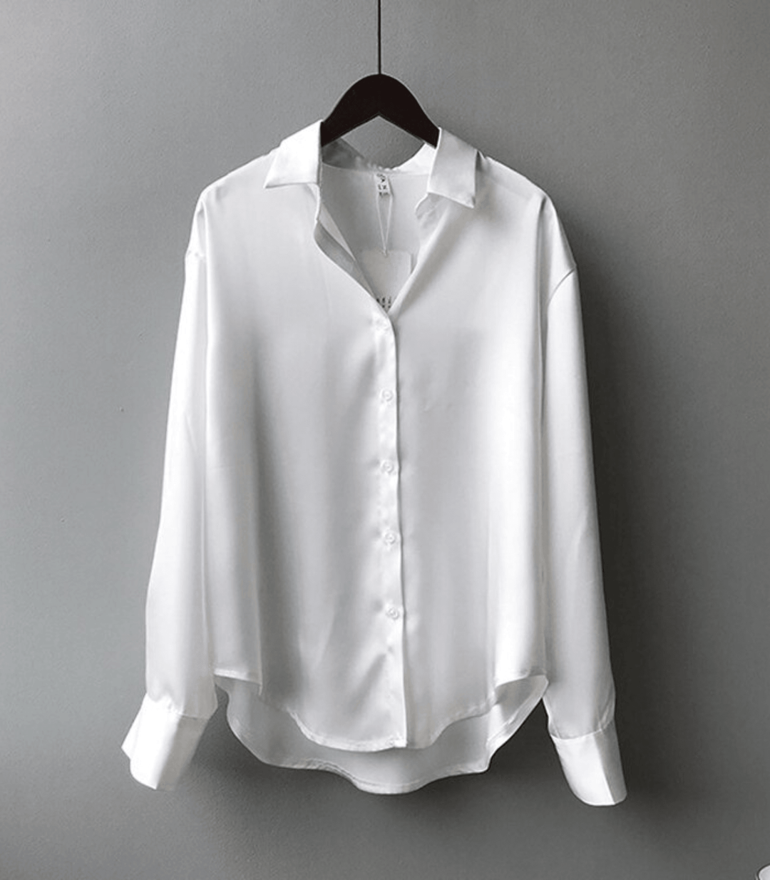 Chemisier Satiné Boutonné Femme