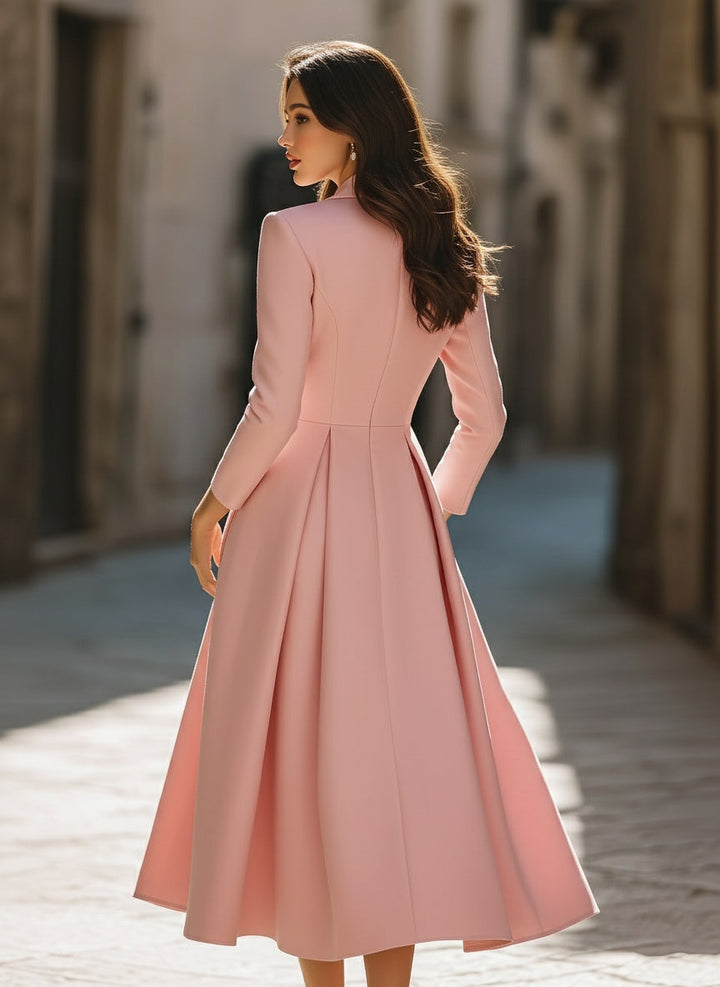 Robe Blazer Midi Cintrée Femme