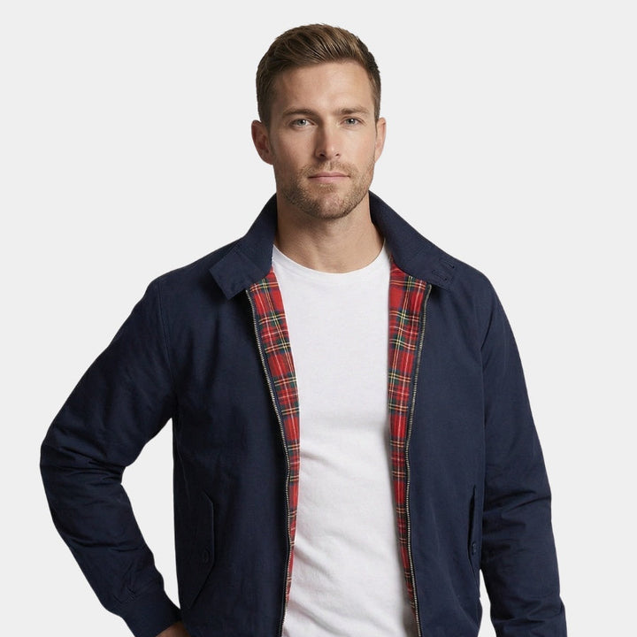 Blouson Zippé à Col Rabattu Homme