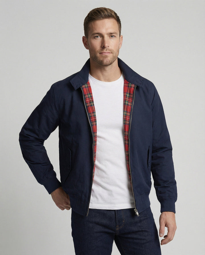 Blouson Zippé à Col Rabattu Homme