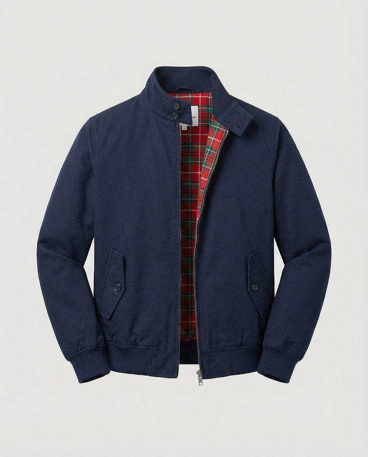 Blouson Zippé à Col Rabattu Homme