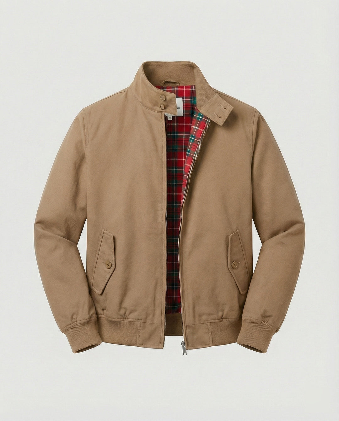 Blouson Zippé à Col Rabattu Homme