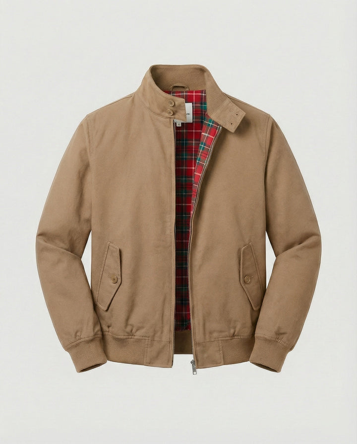 Blouson Zippé à Col Rabattu Homme