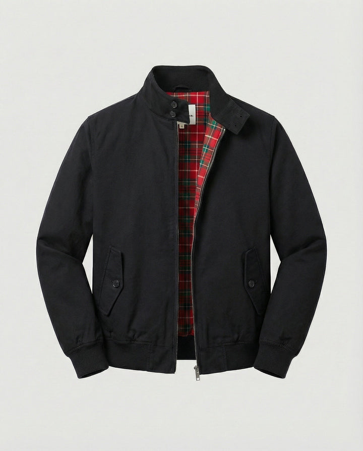 Blouson Zippé à Col Rabattu Homme