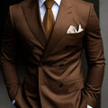 Costume 2 Pièces à Veste Croisée Homme