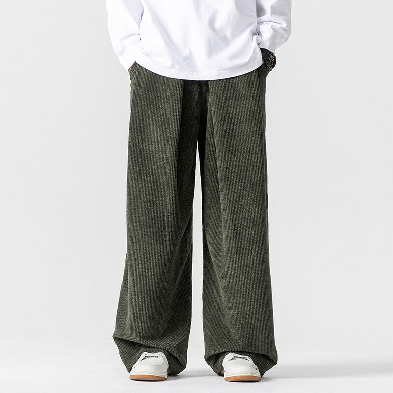 Pantalon Large Velours Homme