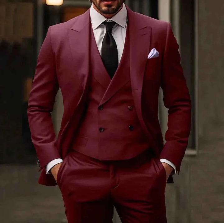 Costume Habillé Croisé Moderne Homme