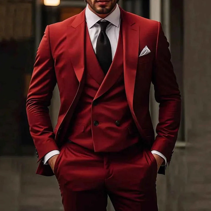 Costume Habillé Croisé Moderne Homme