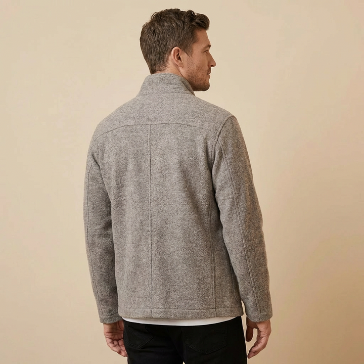 Veste Casual Col Montant Homme