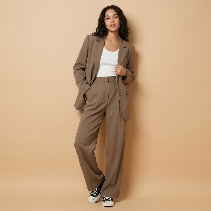 Tailleur Pantalon Élégant Femme