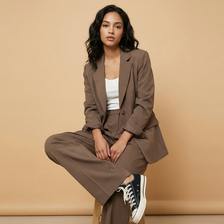 Tailleur Pantalon Élégant Femme