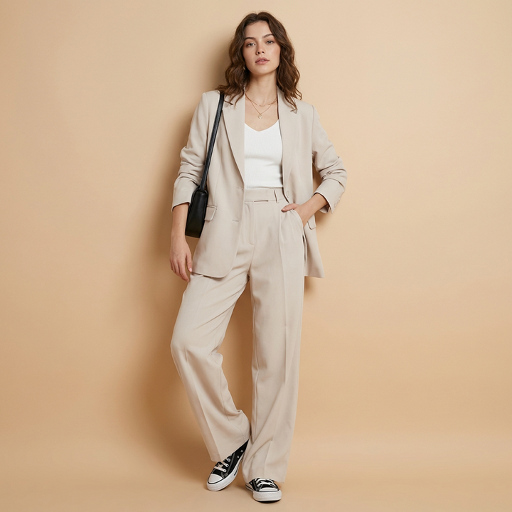 Tailleur Pantalon Élégant Femme