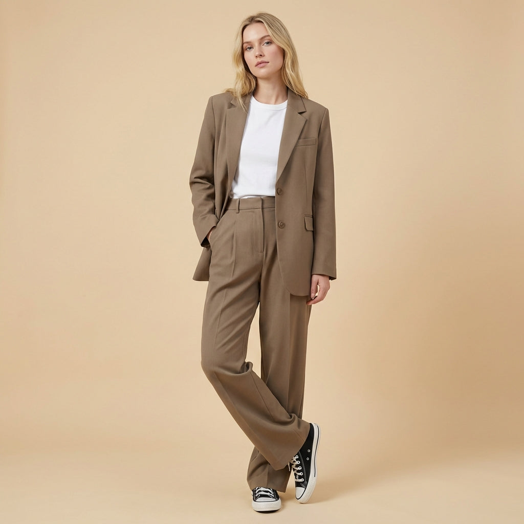 Tailleur Pantalon Élégant Femme