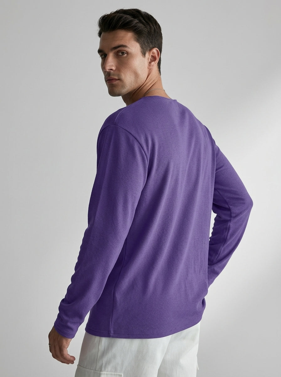 Pull à Col V et Manches Longues Homme