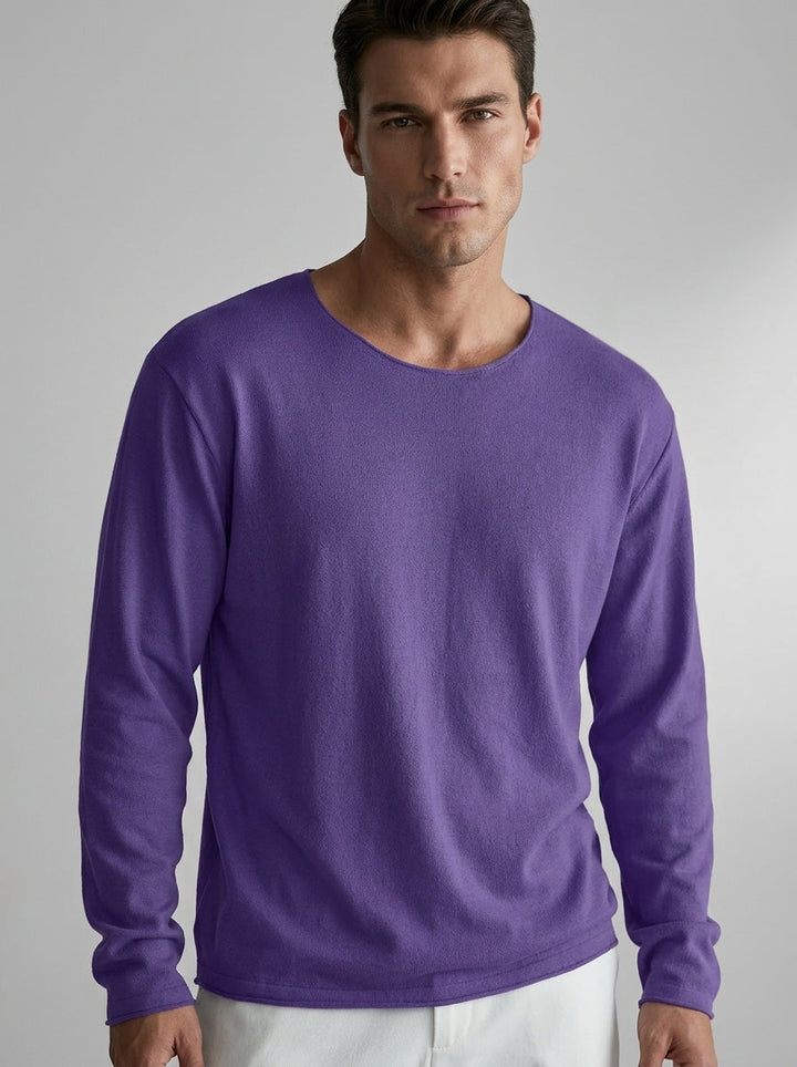 Pull à Col V et Manches Longues Homme