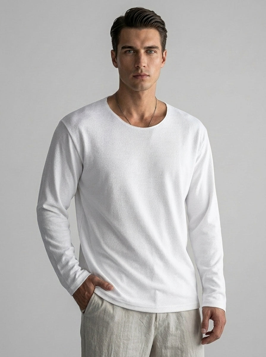 Pull à Col V et Manches Longues Homme