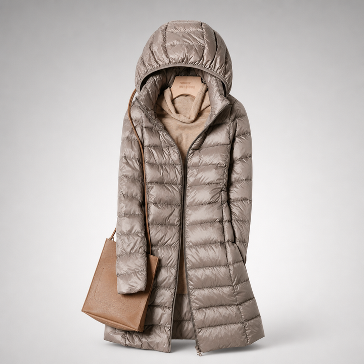 Doudoune Longue à Capuche Femme