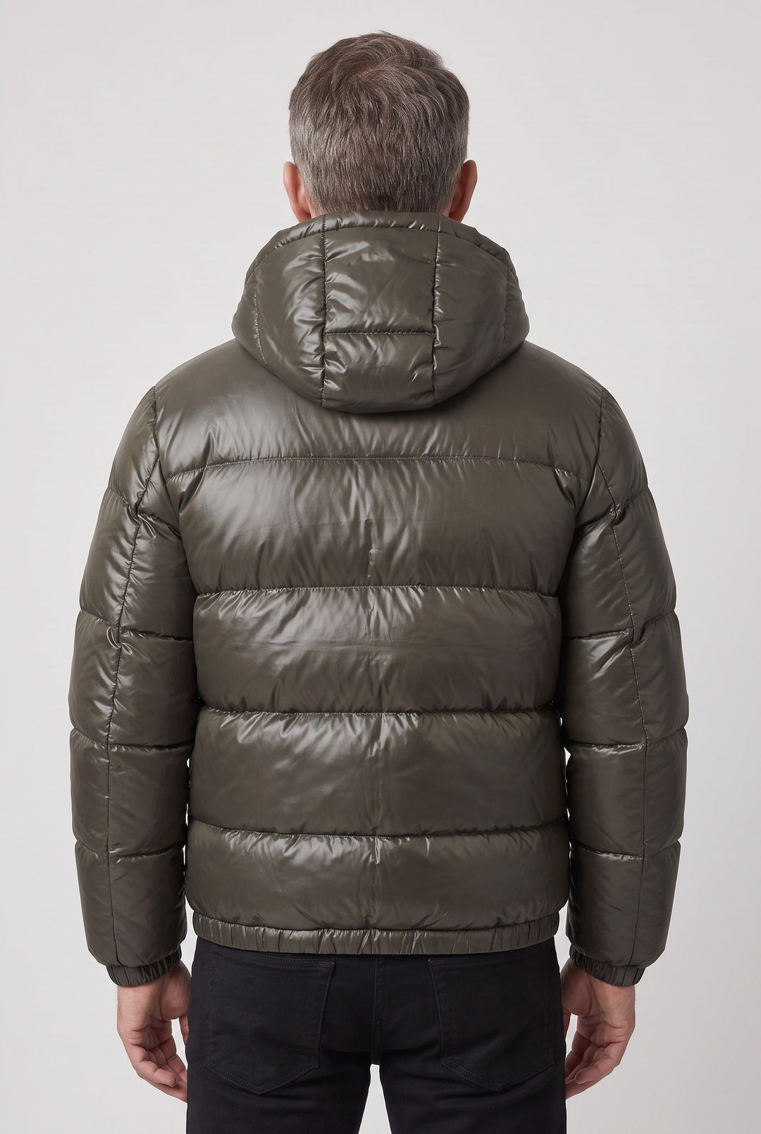 Doudoune Matelassée à Capuche Zippée Homme