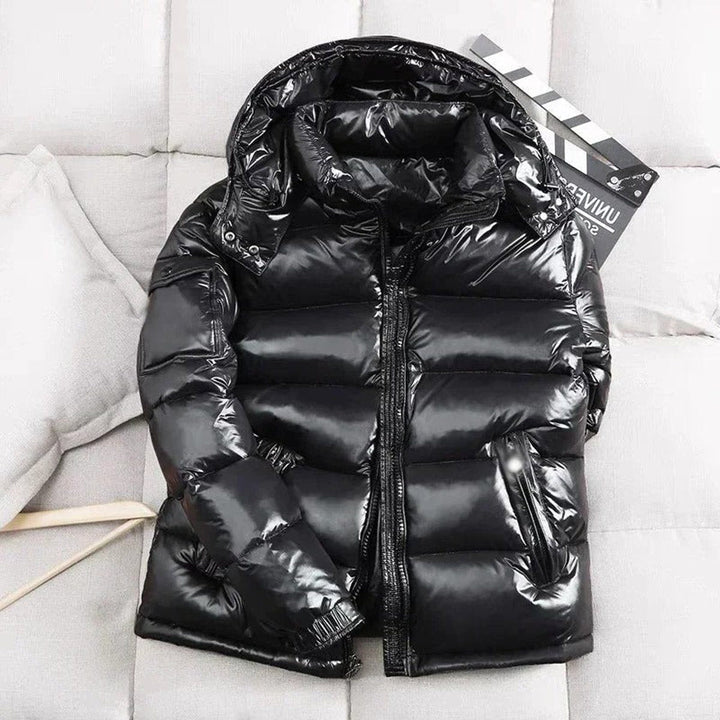 Doudoune Courte à Capuche Zippée Homme