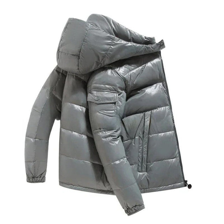 Doudoune Courte à Capuche Zippée Homme