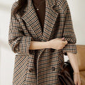 Blazer À Motif Pied-de-Poule Femme