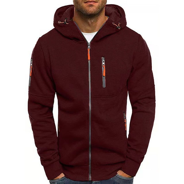 Sweat Zippé à Capuche Homme