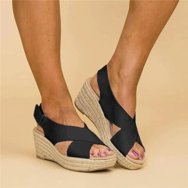 Sandales Compensées Confort Femme