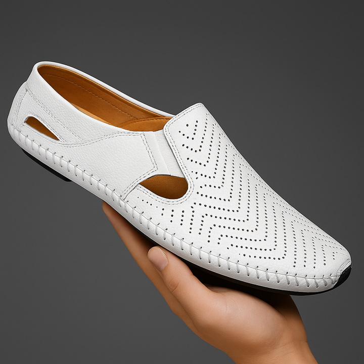 Mocassins Perforés à Enfiler Homme