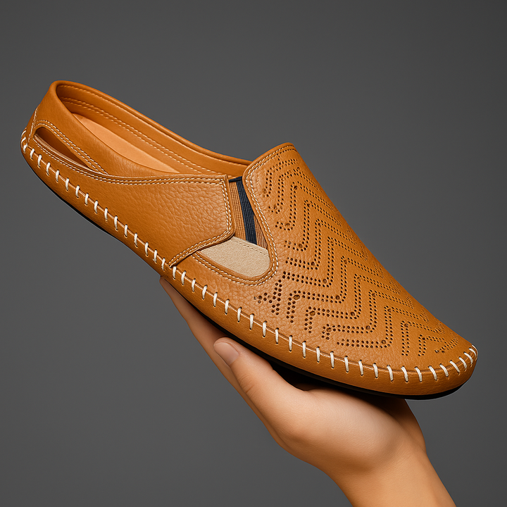 Mocassins Perforés à Enfiler Homme
