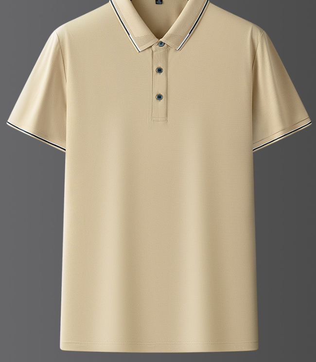 Polo Contrasté Décontracté Homme