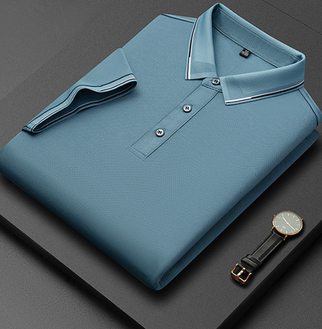 Polo Contrasté Décontracté Homme