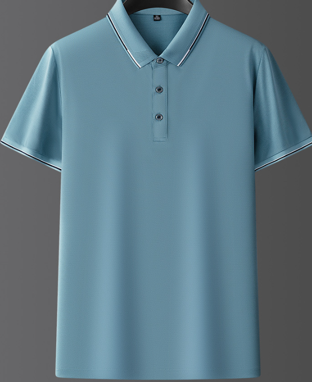 Polo Contrasté Décontracté Homme