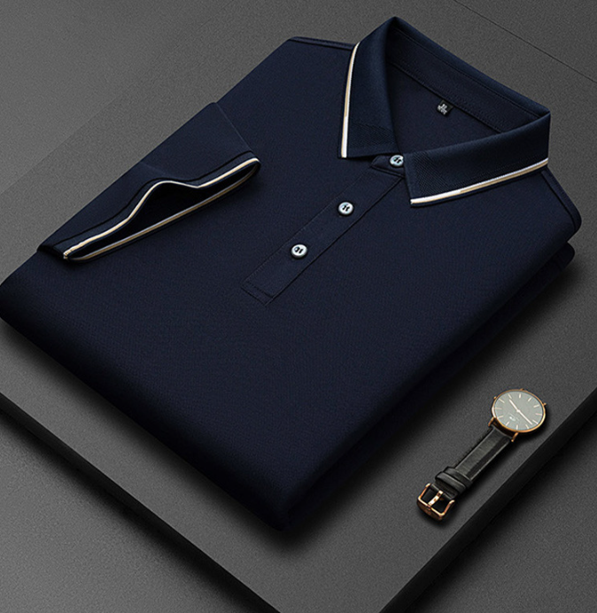 Polo Contrasté Décontracté Homme