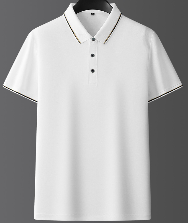 Polo Contrasté Décontracté Homme