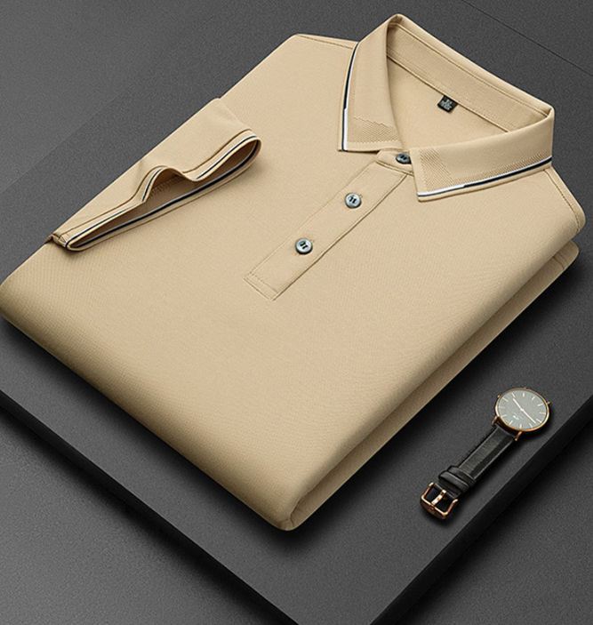Polo Contrasté Décontracté Homme