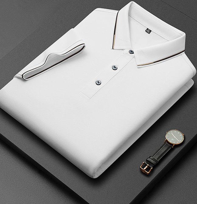Polo Contrasté Décontracté Homme