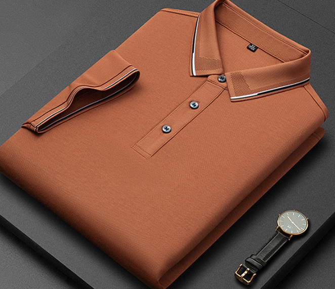 Polo Contrasté Décontracté Homme